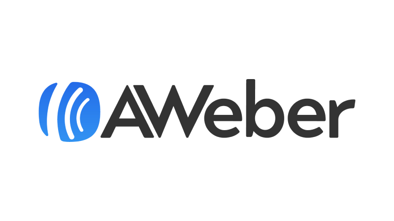 A logo of AWeber