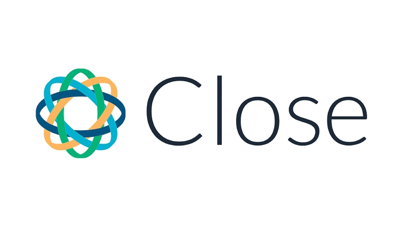 A logo of Close